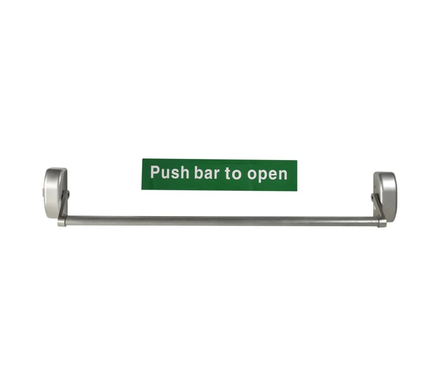 PANIC BAR GREEN HANDLE